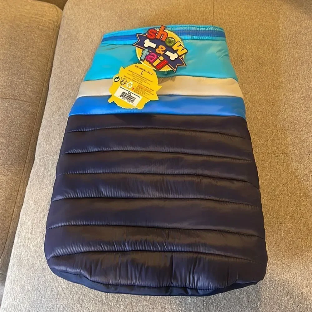 NWT Show & Tail The Bundled Bark Insulated Dog Vest - Large
